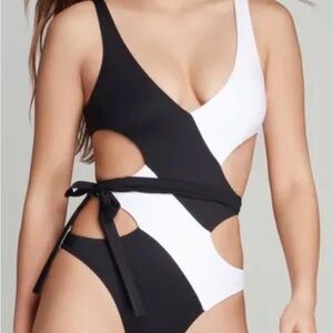 Agent Provocateur Black and White Swimsuit NWT